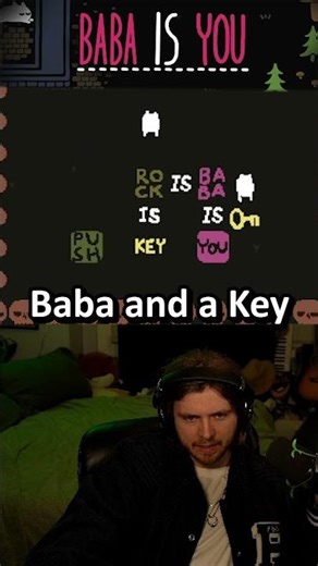 Baba might need to find a new home or something here… #babaisyou #puzzlegame #gaming
