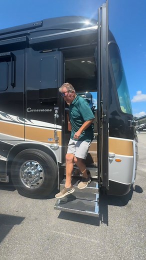 Such a parking perfectionist 😂 Had to share another video of Mike's #RV routine when parking our Entegra 😉 #RVing #RVTravel | Skinner Round-Up
