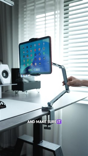 The best tablet stand is the one that gives your desk space back. #tabletstand #ipadstand #edc #tech
