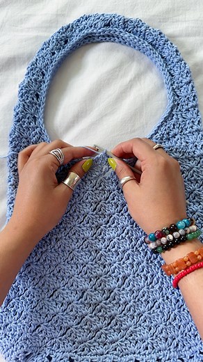 Andrea | Crochet Pattern Designer | Just adding some finishing touches to my latest make ✨ Pattern: @cosmaudi (in progress) Yarn: @lionbrandyarn 24/7 cotton... | Instagram