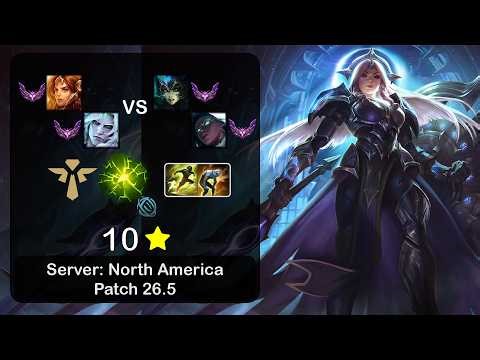 Leona Support + Viego vs Nami + Senna - NA Master - Patch 26.5