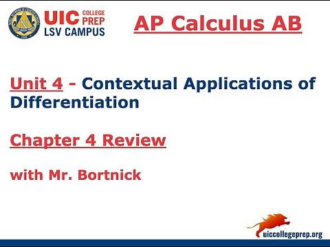 AP Calculus AB: Chapter 4 Review