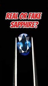 🚨Real or Fake Sapphire?😳 #sapphire #gemstone