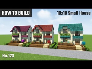 Minecraft : How to build a simple two-story house. Comes with a mailbox. Easy with 10x10 blocks.
