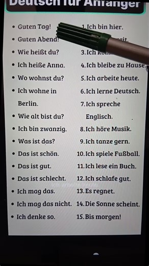 Deutsch Lernen: Sätze für Anfänger mit Beispielen