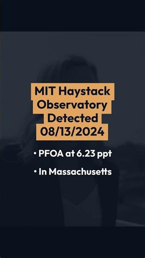 PFOA Water Contamination at MIT Haystack Observatory