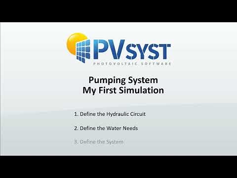 PVsyst 7 - Project 004 - My First Simulation (Pumping System)