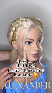 How to .., HALF-UPDO BRAID HAIRSTYLE glam & chic with only 1 ponytail „in few minutes 🤗 Updo Romantic 🥰 . “Feel like a queen with this elegant and royal braided hairstyle.” CHAMPIONKOPF DENISE https://www.limage.de/denise Code: Alex10 to get -10% off 😉 Updo quick & easy Bridal Updo Romantic & Elegant Easy & Simple Romantic Simple & Easy Hair Tutorial Romantic 🥰 ✨WATCH ✨LEARN ✨SAFE #fashionstyle #hairstyling #longhairstyles #wedding #braidstyles #weddinginspiration #bridalstyle | MadeByAlexan