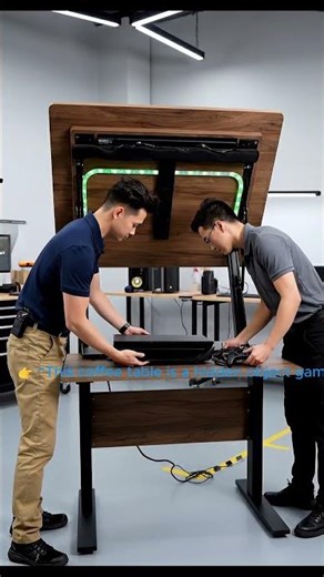 This Coffee Table Transforms Into a Hidden Gaming Setup #HiddenSetup #SecretRoom #AIRchitecture