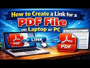 How to Create Link for PDF File on Laptop or PC | Create Shareable PDF Link on Computer