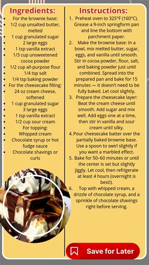 2.5K views · 38 reactions |  Brownie Sundae Cheesecake – A rich,...