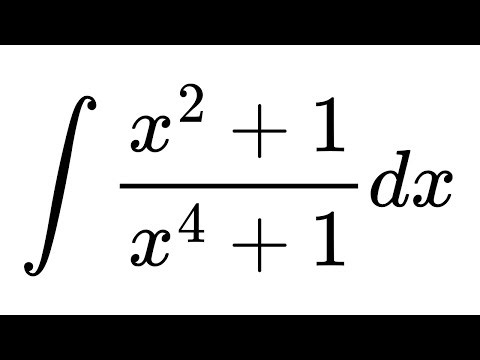 Integral of (x^2 + 1)/(x^4 + 1)