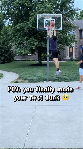When you get your first dunk 🥳 #basketball #rlsbasketball