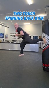 Two Touch Spinning Back Kick . #martialarts #karate #Taekwondo #kickboxing #fyp | Nate Smith