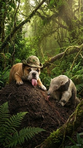 Bulldog Tries the Ants… Instant Regret 😭🐜🐶 #cute #bulldog #puppy