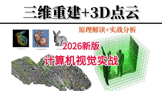 强推！【3D点云 三维重建】顶级入门指南！系统讲解点云配置、点云分割、点云补全、PointNet、点云数据库等核心内容！零基础也能轻松掌握！人工智能/深度学习