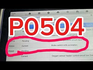 P0504 BRAKE SWITCH COLLERATION QUICK FIX