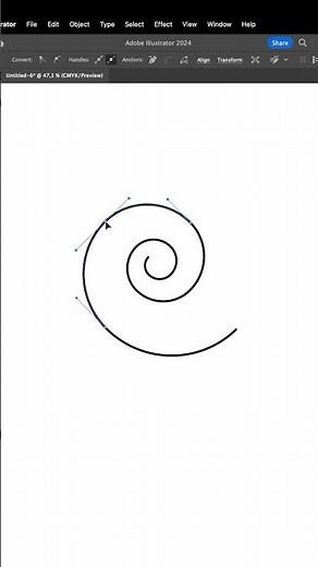How to use Spiral Tool in Adobe Illustrator #illustratortips #illustratortutorial #adobeillustrator