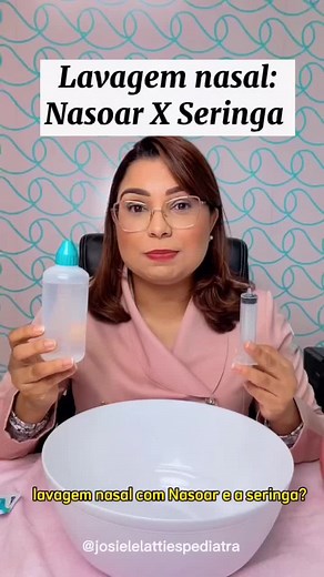 ✅A vantagem do nasoar que é uma lavagem de alto fluxo e baixa pressão, onde você tem 240 ml de soro fisiológcontrola a velocidade ao apertar. ✅A vantagem da lavagem nasal com a seringa é que é mais indicada para bebês e crianças pequenas, com seringas de 3 ou 5 ou 10ml.#lavagemnasal #lavagemnasalbebe #lavagemnasalcomsorofisiológico #pediatria #gripe #bronquiolite #lavagemnasalinfantil #maternidadereal #maternidade #maedeprimeiraviagem #maedemenina #maedemenino