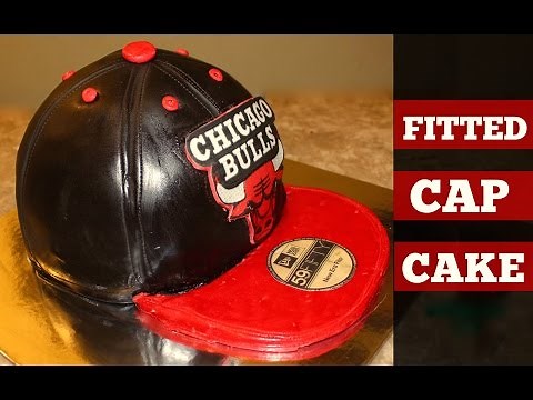 How To Make a Chicago Bulls Fitted Cap Cake