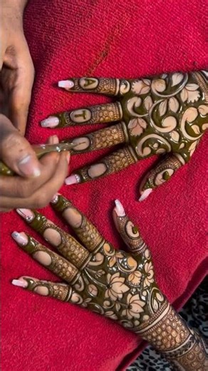 mehndi design pichhe said hand simple meh design #mehndi #henna #hennadesign #youtubeshorts #shorts