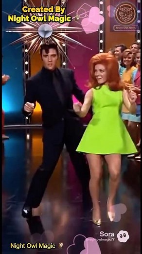 Elvis Presley & Ann-Margret: The Ultimate Swim Dance-Off! 🦉🔥 #shorts #elvispresley
