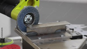 Automated Robotic Arm Angular Grinder Metal Fabrication Process