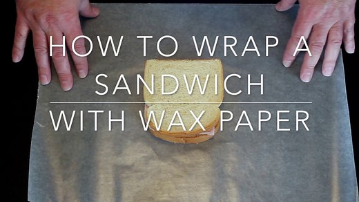 Perfectly wrap a sandwich in wax paper.