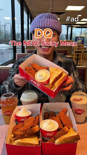 #ad @Dairy Queen did not miss with this New! Swicy Menu, 10/10. Only available for a limited time at participating US locations. Terms Apply #happytastesgood