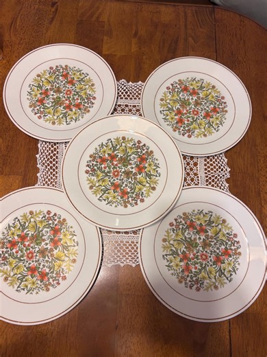Vintage Corelle Indian Summer Dinner Plates (5) - Etsy