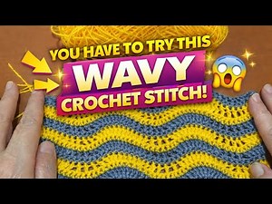 You have to try this | Crochet Wavy Stitch