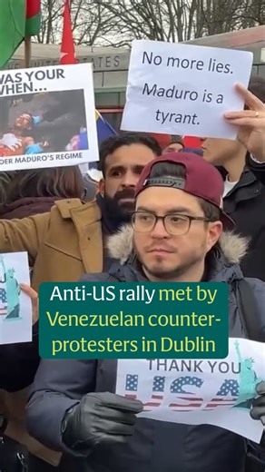 Irish Independent | Anti-US rally met by Venezuelan counter-protesters in Dublin | Instagram