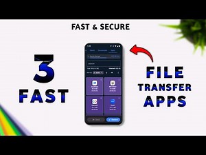 ⚡⚡ Top 3 *FILE TRANSFER* Apps for android 2026 || file transfer app