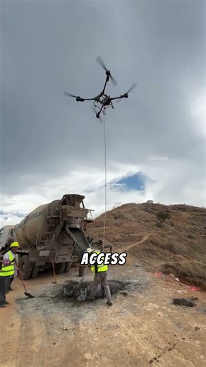 This Drone Can Carry Construction Materials! Future of Building Tech #shorts