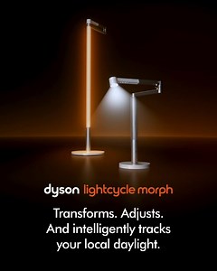 1.1K views | The Dyson Lightcycle Morph™. A light that uses satellite cooling technology to protect light quality for decades. | Dyson | Facebook