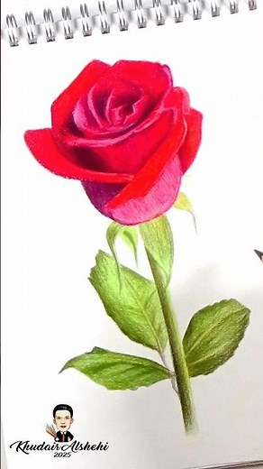 Quick & Stunning Rose Drawing for Beginners 🌸💫