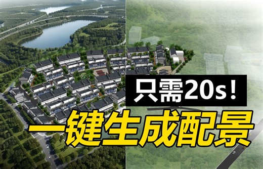 一键直出鸟瞰效果图？还不改建筑设计？？