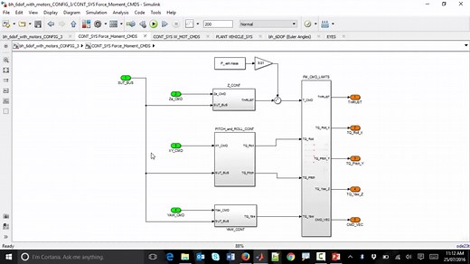Modelling Simulation and Control of a Quadcopter - MATLAB and Simulink Video 四旋翼
