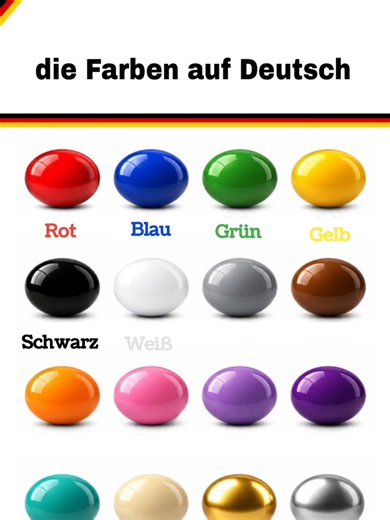 Die Farben auf Deutsch 🇩🇪 #deutsch #tiktokdeutschland #deutschland #deutschlandtiktok #lernenmittiktok