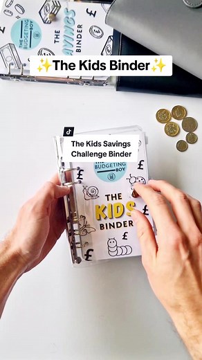Fun and Interactive Kids Savings Challenge Binder | Teach Kids How to Save Money