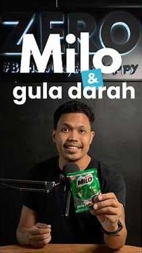 Milo and Blood Sugar #diabetesdiet #diabetestips #zerofoods #bloodsugar #milo