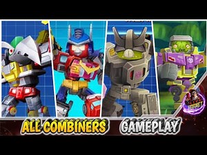 All Combiners in Angry Birds Transformers Gameplay, No Commentary.