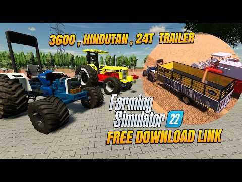 Ford 3600 | Hindutan mod free download fs22 Realistic Farming 😍 | Indian tractor mods graphic