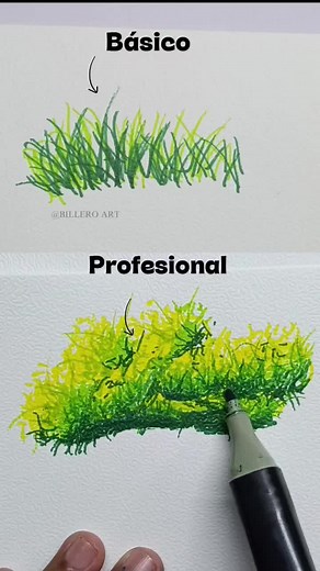 Cómo dibujar pasto como un profesional