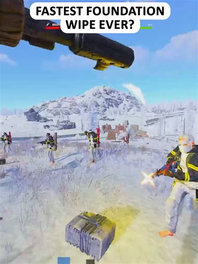 foundation wipe speed run #rust #rusttok #rustgame #ferbttv #rustraid | rust game