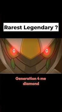 How Rare Is EVERY Legendary Pokémon? 👀 #shorts #pokemon