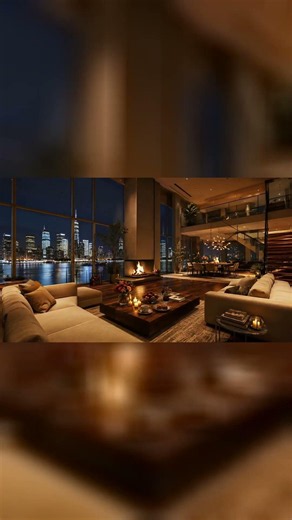 Cozy City View Fireplace | 2 Hours Ambient for Sleep & Relaxation #Shorts
