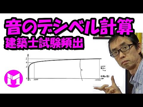 音のデシベル計算－建築士試験頻出