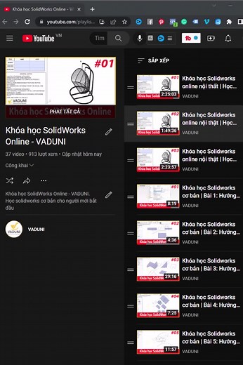Học Solidworks cơ bản #hocsolidwork #vaduni #learnontiktok #learnwithtiktok
