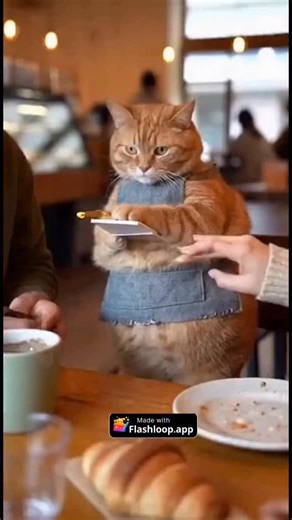 ReAIlity on Instagram: "Apparently cats have started working at McDonald’s and local cafés — and it’s pure chaos. Orders are late, half the burgers are missing, and one cat just stared at a customer for 10 minutes before walking away. People are furious, but honestly... what did we expect from employees who nap 16 hours a day?"